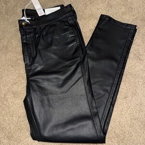 Chico’s Coated (Leather look) Slim Jeans NWT